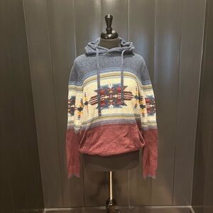 American Eagle Men's Multicolor Western Patterned Sweater